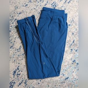 Men's Blue Lululemon Zipper Ankle Joggers